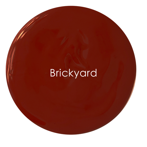 Brickyard Velvet Luxe swatch – rich earthy red shade