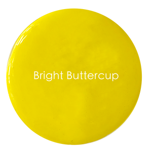 Bright Buttercup exterior paint swatch – vibrant yellow finish