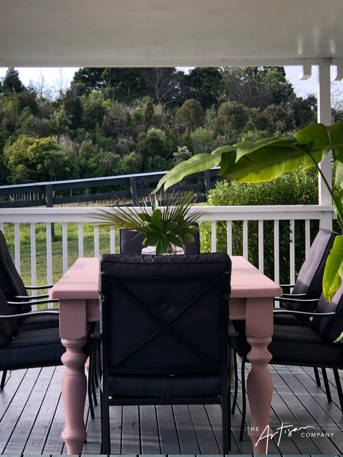 Not For Sale - Table in Bruised Petal Velvet Luxe: Hybrid Chalk Paint