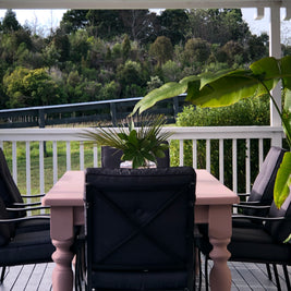 Not For Sale - Table in Bruised Petal Velvet Luxe: Hybrid Chalk Paint