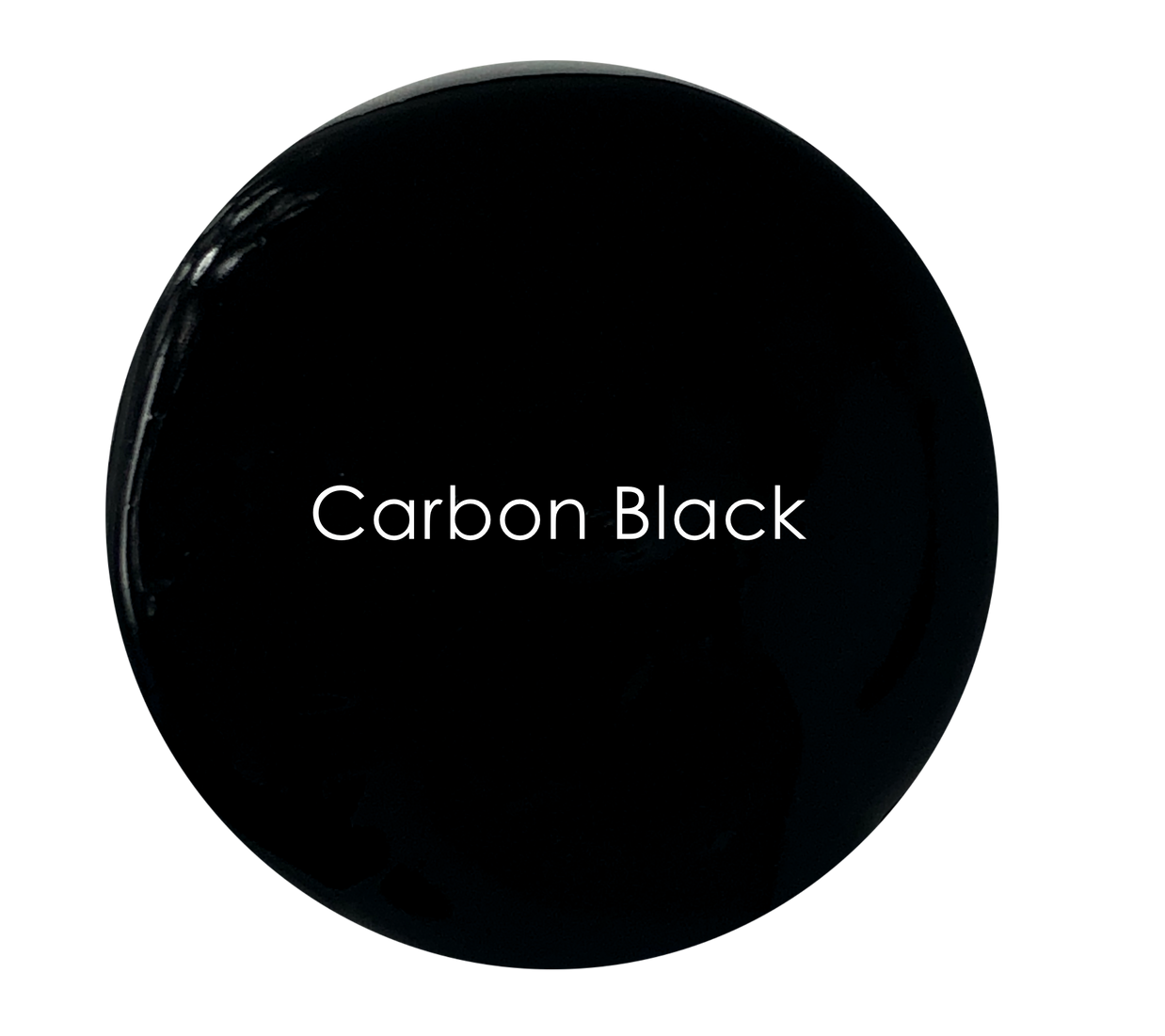 Carbon Black wall paint swatch – deep rich matte black