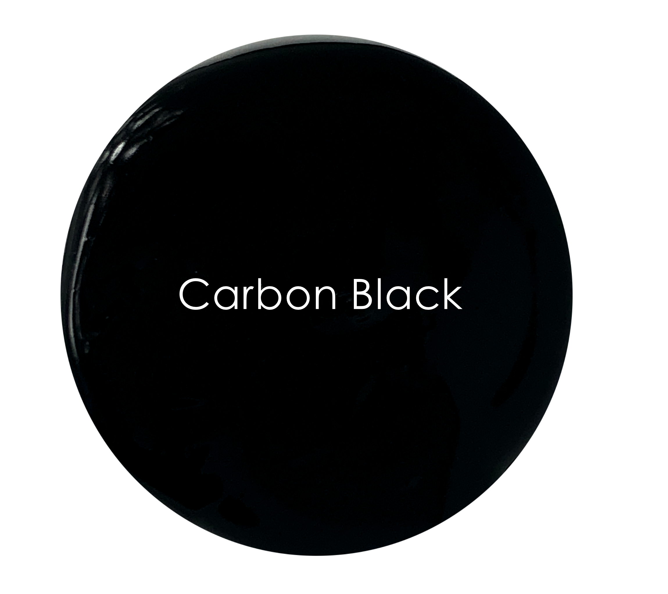 Carbon Black wall paint swatch – deep rich matte black