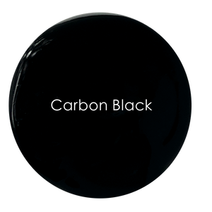 Carbon Black wall paint swatch – deep rich matte black
