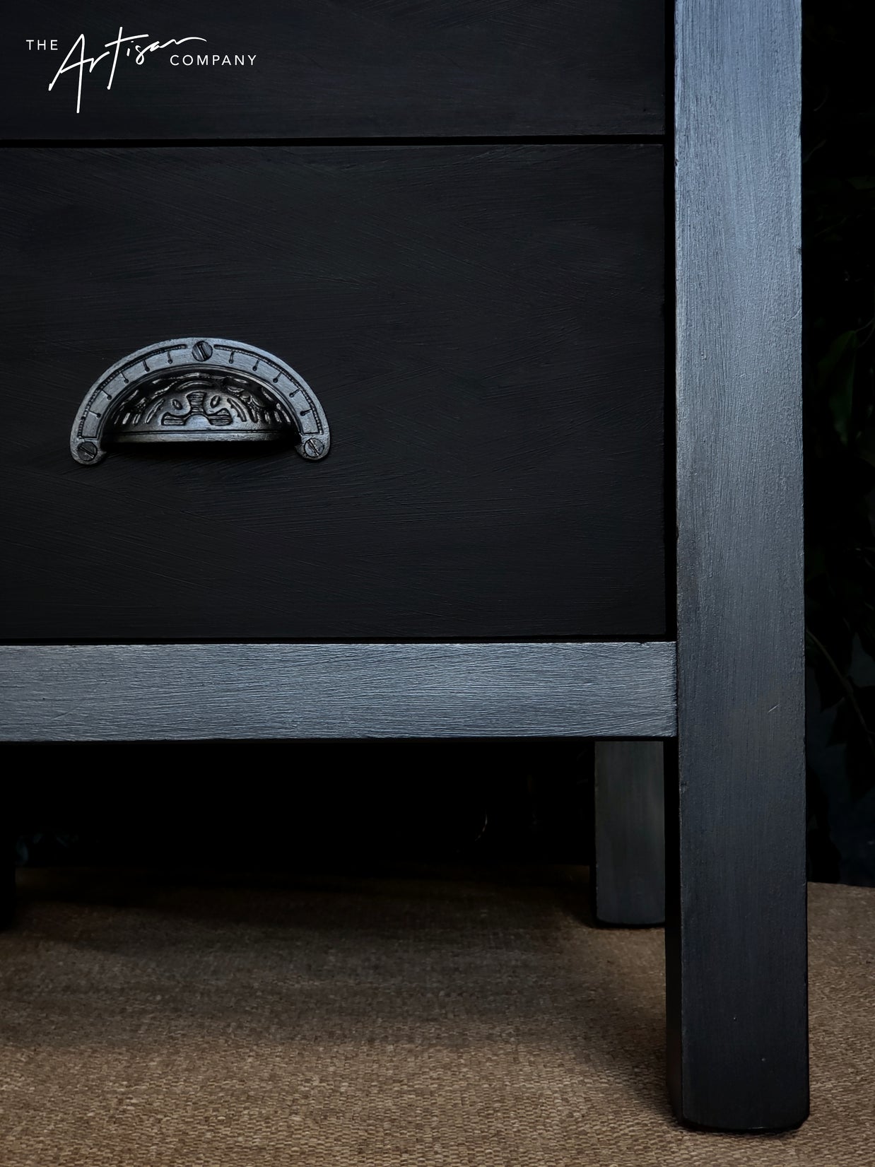 Not For Sale - Bedsides in Carbon Black and Pewter Metallic Creme