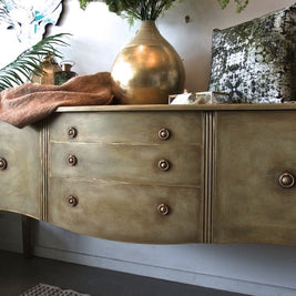 Not For Sale - Carli: Hand painted textured rustic sideboard