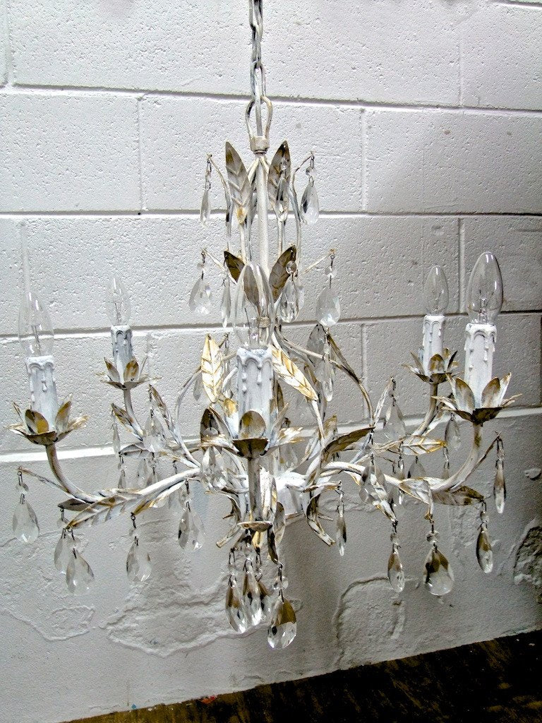 Not For Sale - Commissioned Chandelier in Pure White & Gold