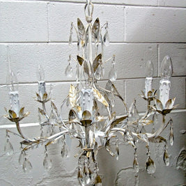 Not For Sale - Commissioned Chandelier in Pure White & Gold