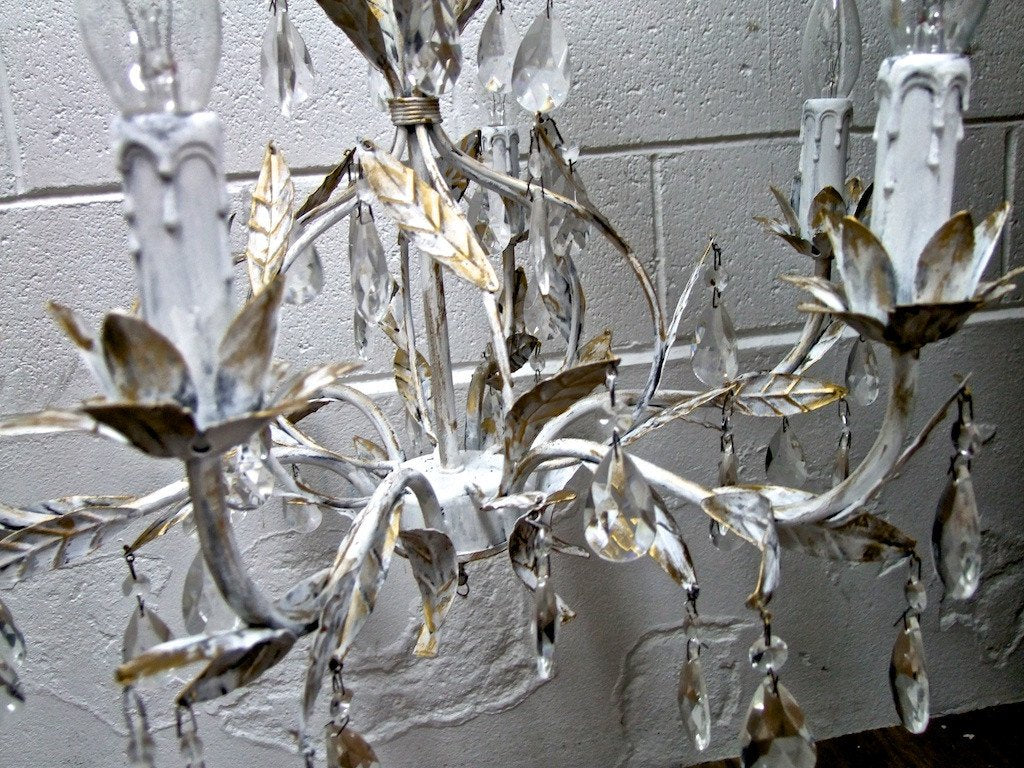 Not For Sale - Commissioned Chandelier in Pure White & Gold