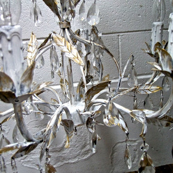 Not For Sale - Commissioned Chandelier in Pure White & Gold