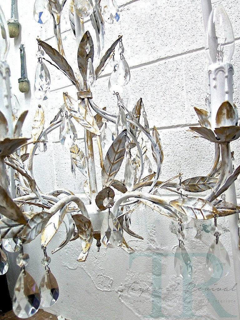 Not For Sale - Commissioned Chandelier in Pure White & Gold