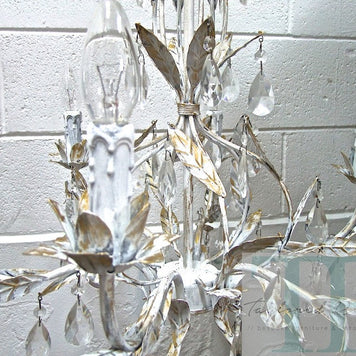 Not For Sale - Commissioned Chandelier in Pure White & Gold