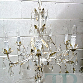 Not For Sale - Commissioned Chandelier in Pure White & Gold
