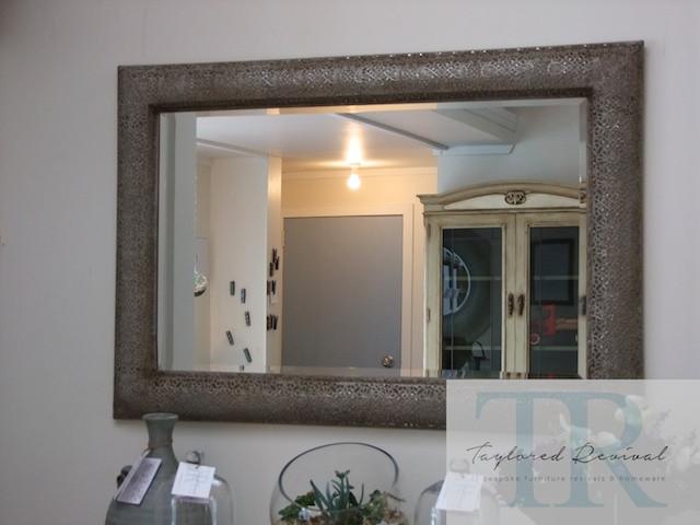 Not For Sale - Charlotte: filigree mirror, hand painted and antiqued