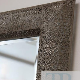 Not For Sale - Charlotte: filigree mirror, hand painted and antiqued
