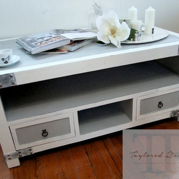 Not For Sale - Commissioned Coastal inspired Coffee table in Paris Grey and Pure White