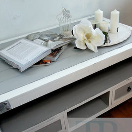 Not For Sale - Commissioned Coastal inspired Coffee table in Paris Grey and Pure White