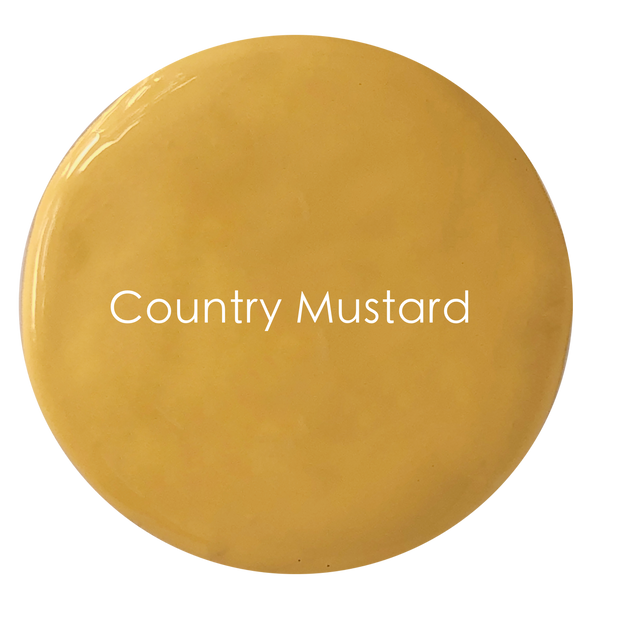 Country Mustard paint tin – rustic yellow wall paint by The Artisan Company