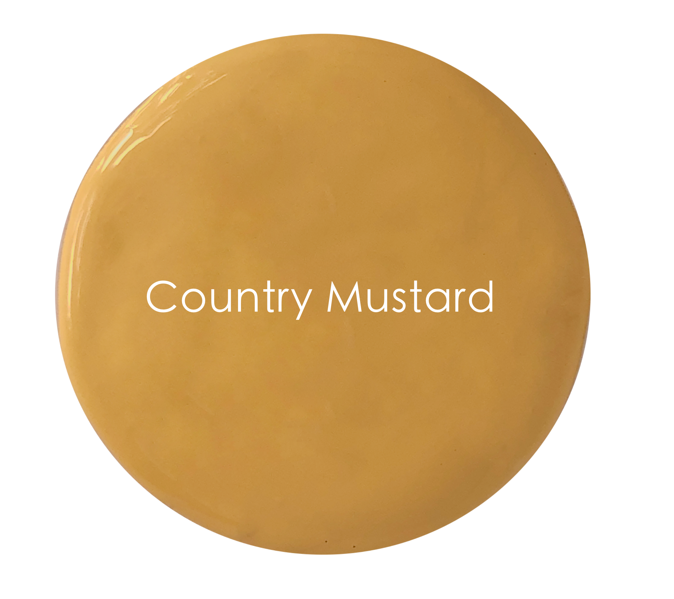Country Mustard chalk paint swatch – earthy mustard yellow