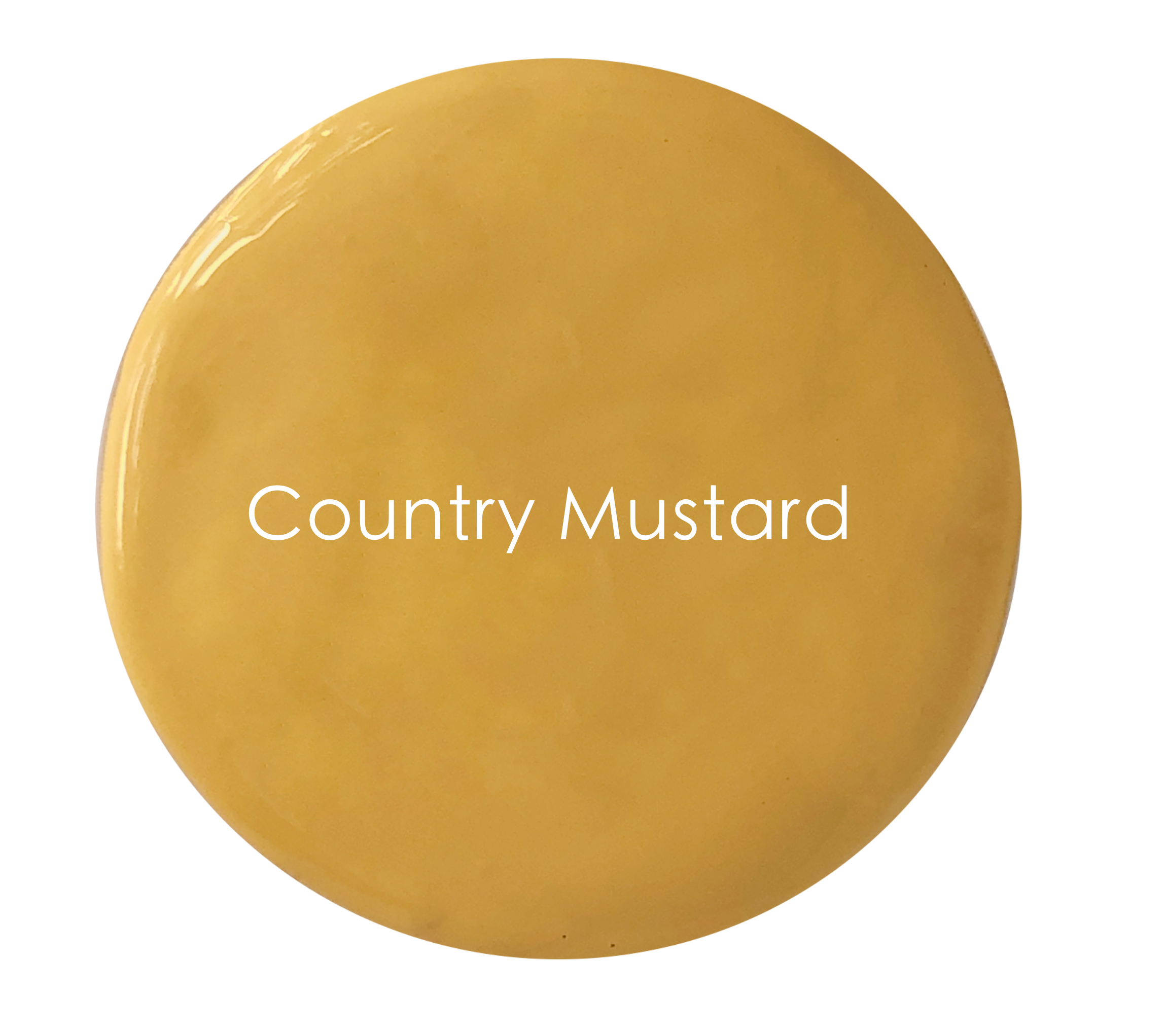 Country Mustard exterior paint swatch – earthy mustard yellow
