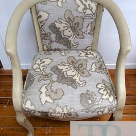 Commissioned chair and table set in Country Grey