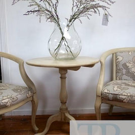 Commissioned chair and table set in Country Grey