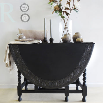 Not For Sale - Delia: Carved oak gate leg drop leaf table
