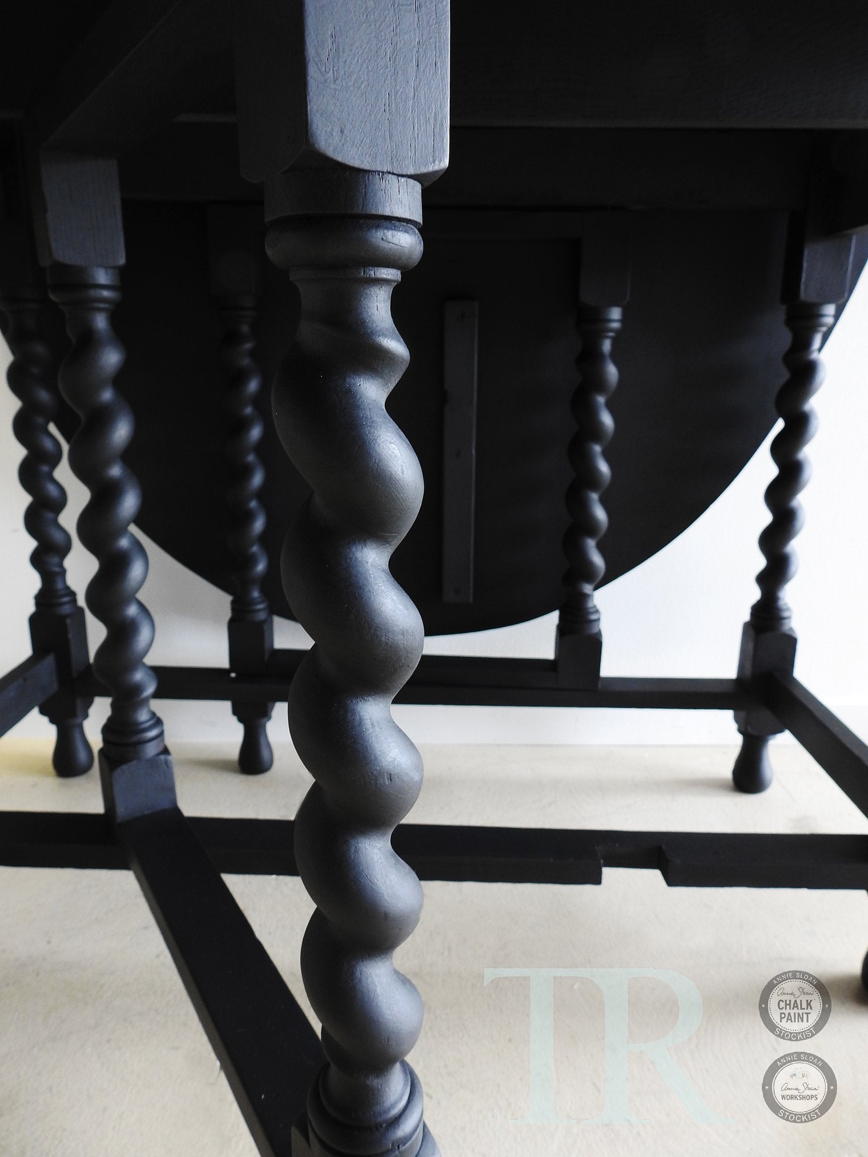 Not For Sale - Delia: Carved oak gate leg drop leaf table