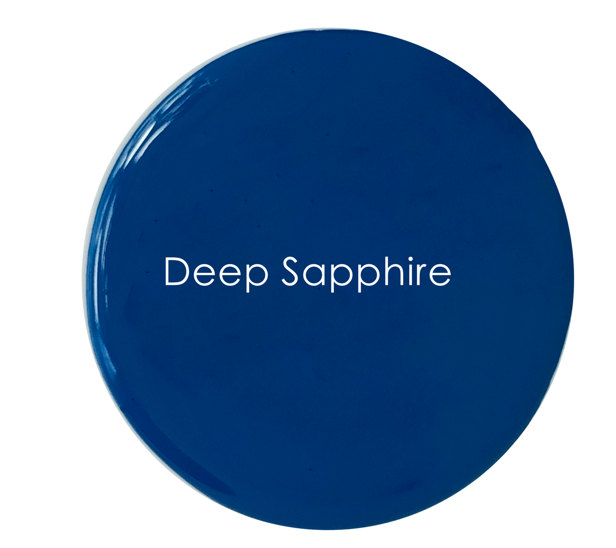 Deep Sapphire chalk paint swatch – rich gemstone blue