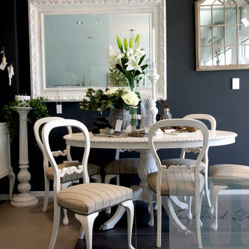 Not For Sale - The Duponts : French Elegance collection, Pure White dining room suite.