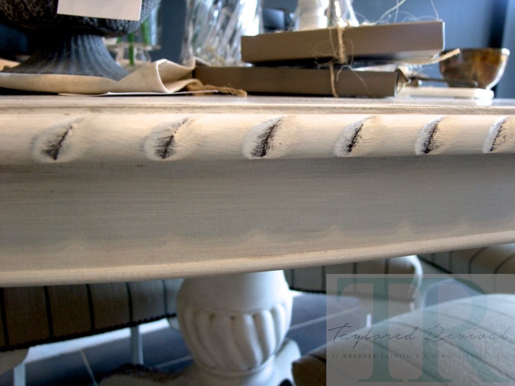 Not For Sale - The Duponts : French Elegance collection, Pure White dining room suite.