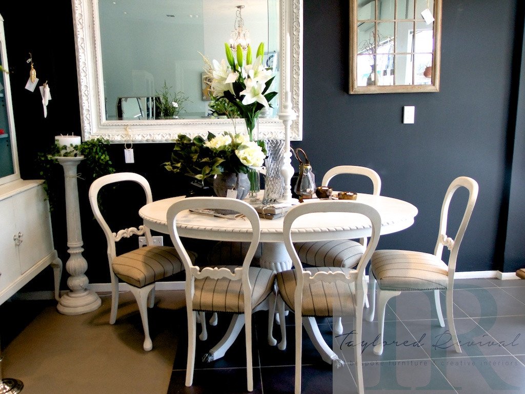 Not For Sale - The Duponts : French Elegance collection, Pure White dining room suite.