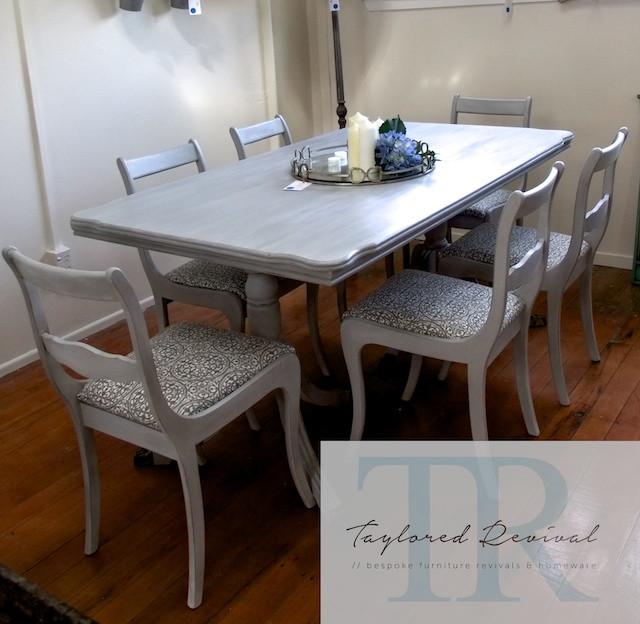 Not For Sale - The Carrington's: Regency style paris grey dining suite