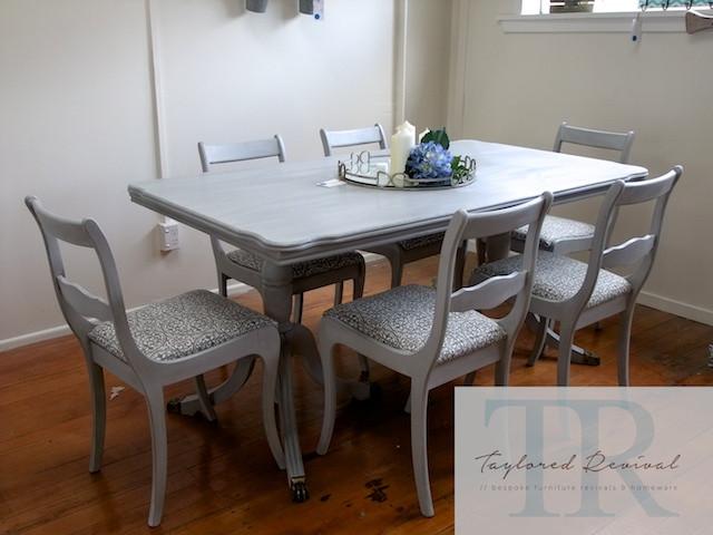 Not For Sale - The Carrington's: Regency style paris grey dining suite