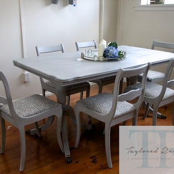Not For Sale - The Carrington's: Regency style paris grey dining suite