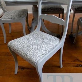 Not For Sale - The Carrington's: Regency style paris grey dining suite