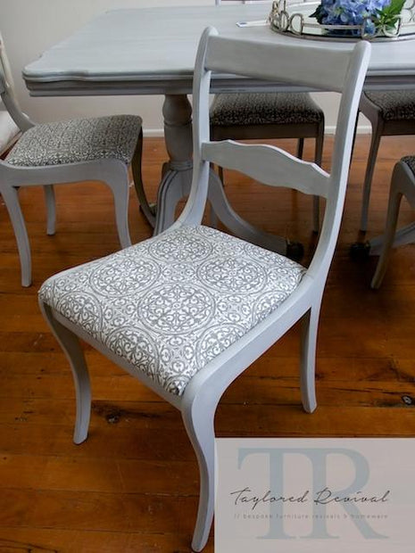 Not For Sale - The Carrington's: Regency style paris grey dining suite