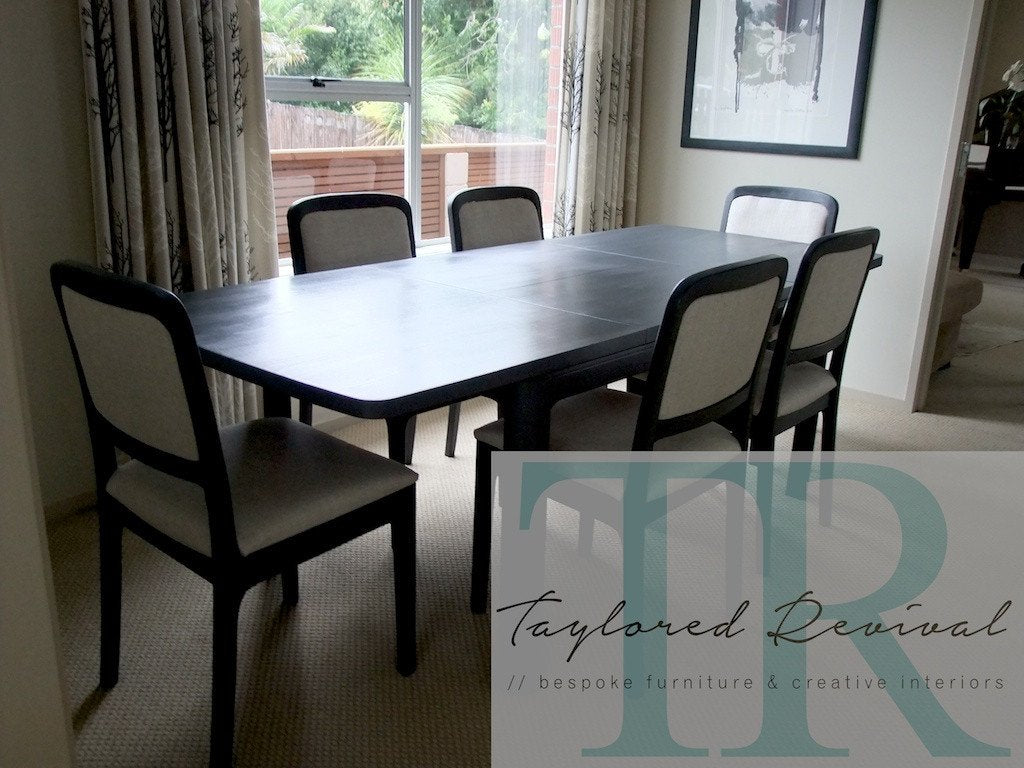 Not For Sale - Commissioned Dining Room Suite in Graphite