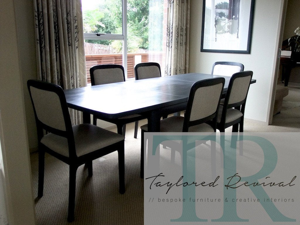 Not For Sale - Commissioned Dining Room Suite in Graphite