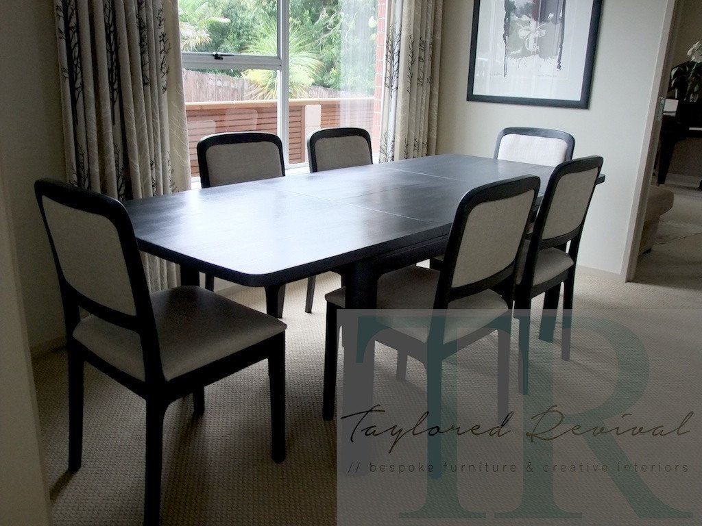 Not For Sale - Commissioned Dining Room Suite in Graphite