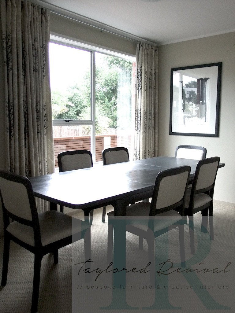 Not For Sale - Commissioned Dining Room Suite in Graphite