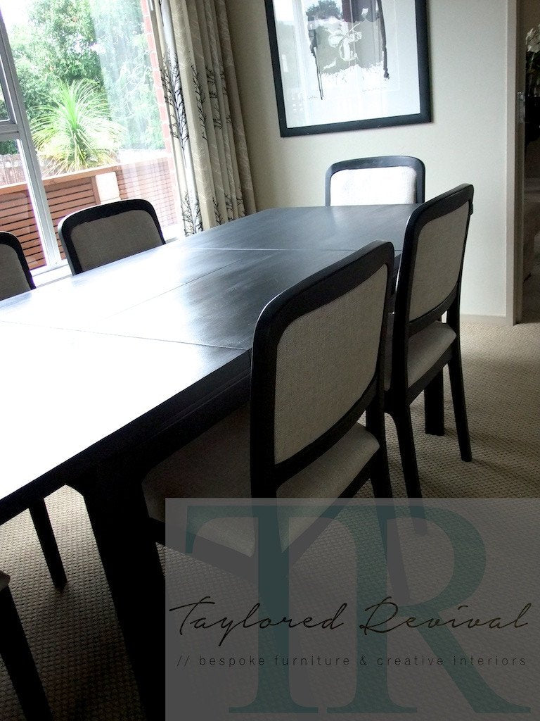Not For Sale - Commissioned Dining Room Suite in Graphite