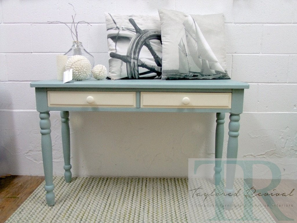 Not For Sale - Commissioned Hall Table in duck egg blue