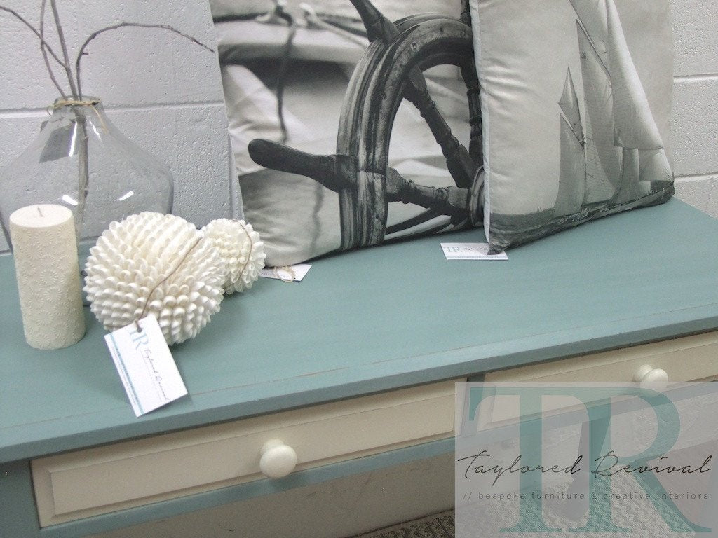 Not For Sale - Commissioned Hall Table in duck egg blue