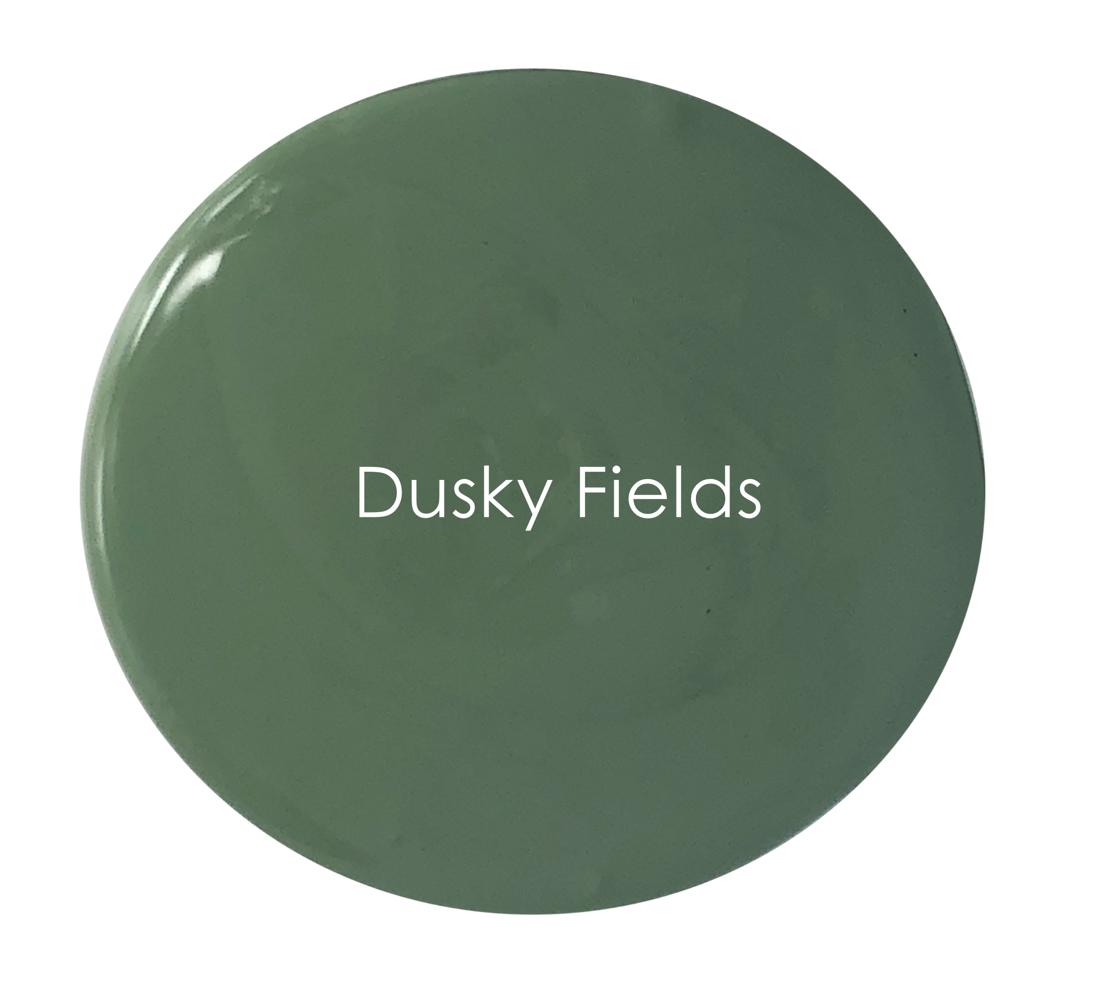 Matte chalk paint in dusky green – Dusky Fields detail