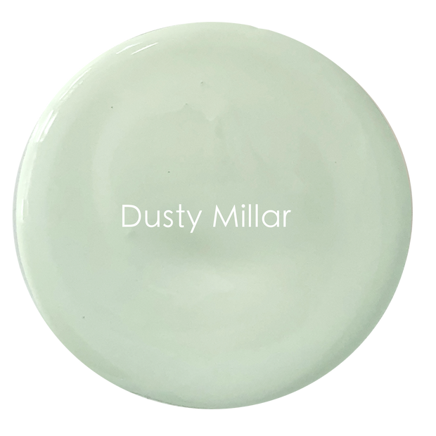 Dusty Millar paint tin – pale green-grey wall paint by The Artisan Company