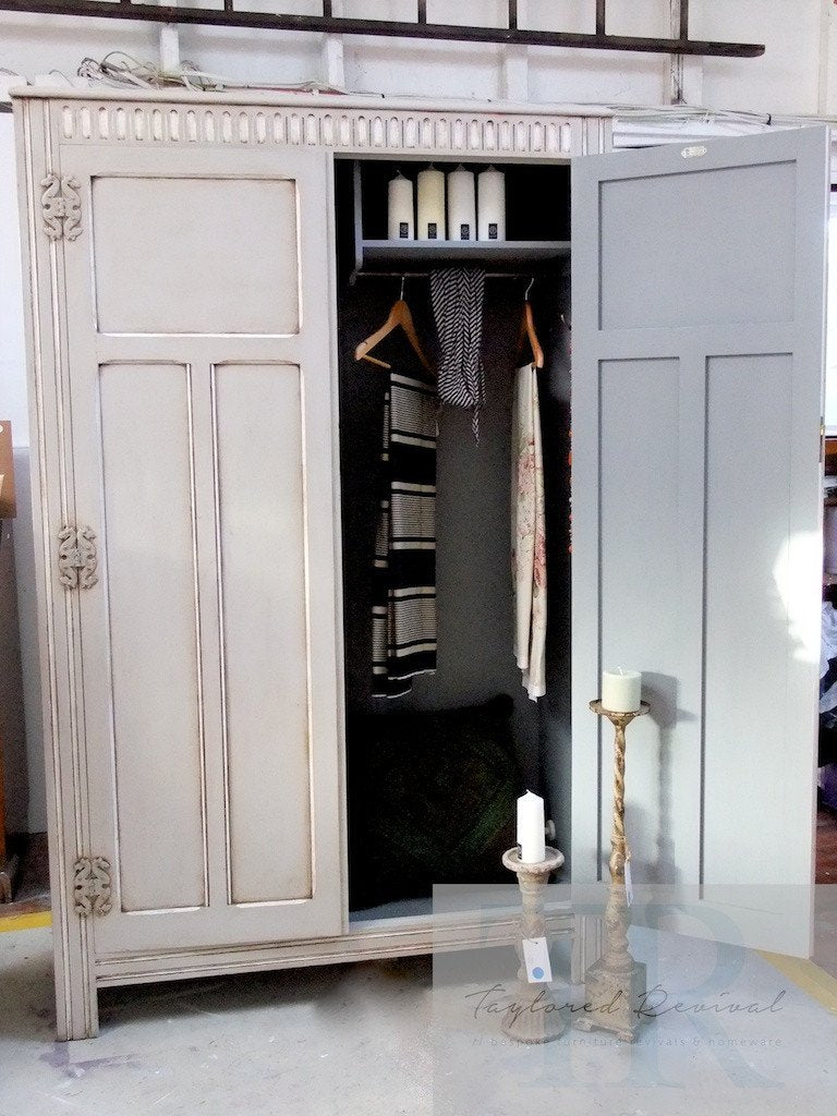 Not For Sale - Emily: hand painted Antique wardrobe