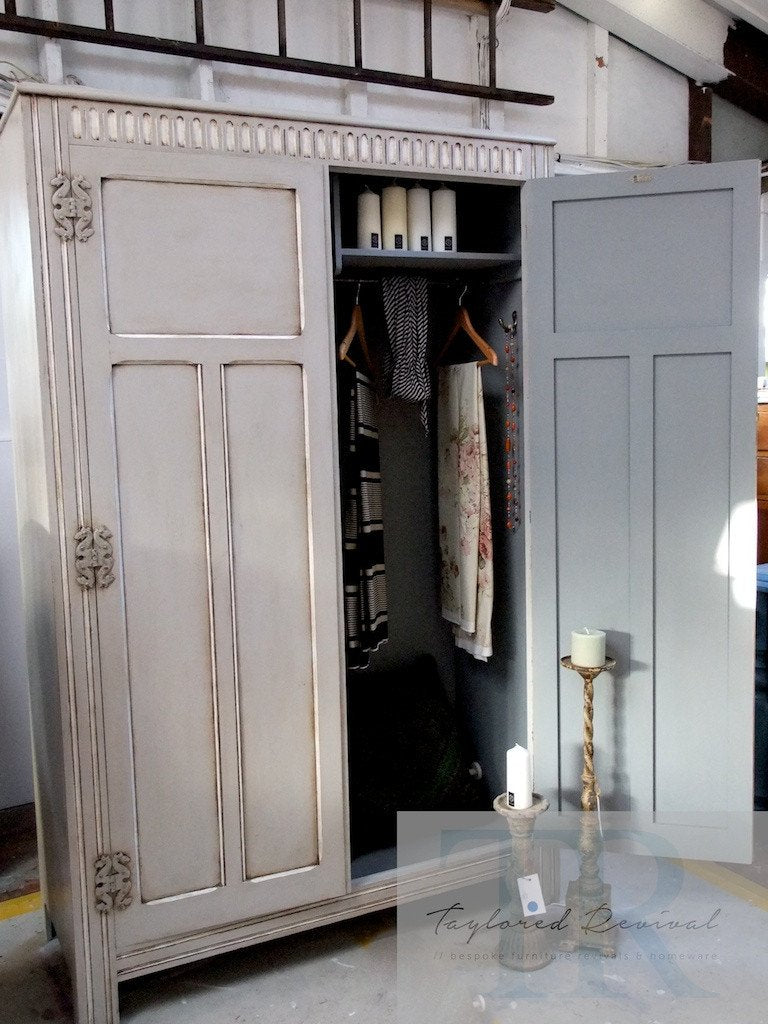 Not For Sale - Emily: hand painted Antique wardrobe