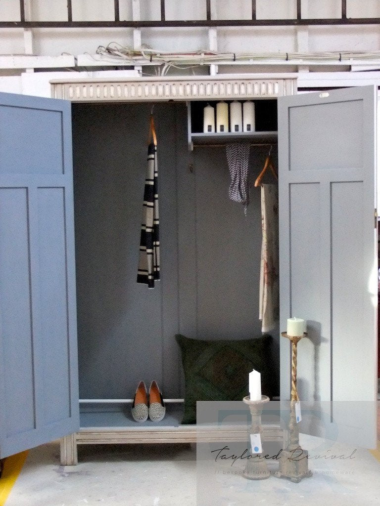 Not For Sale - Emily: hand painted Antique wardrobe