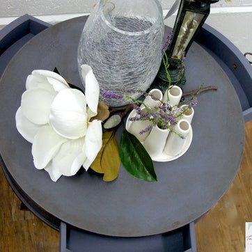 Not For Sale - Emeline: hand painted round lavender table