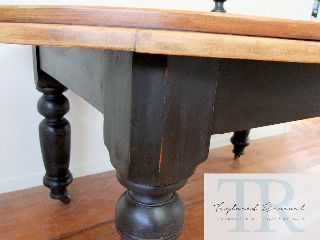 Commissioned farmhouse chic dining table
